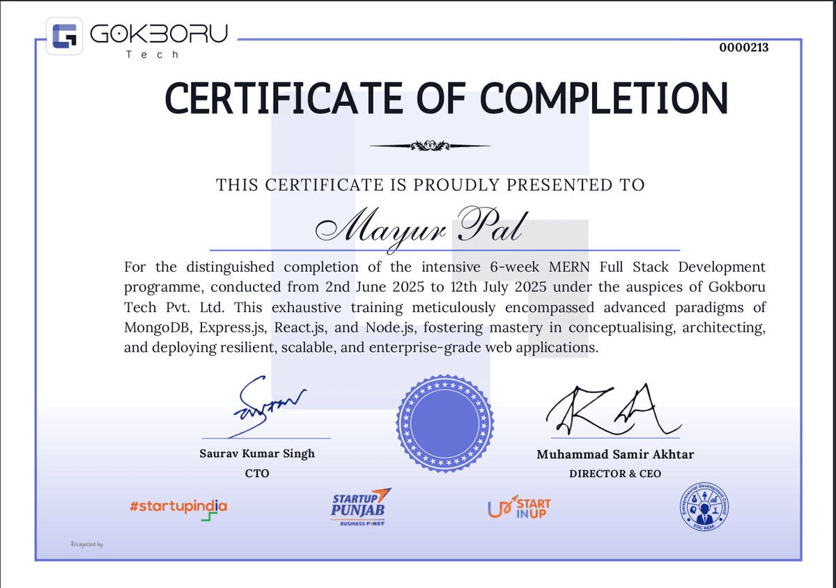 MERN Full Stack Development Training